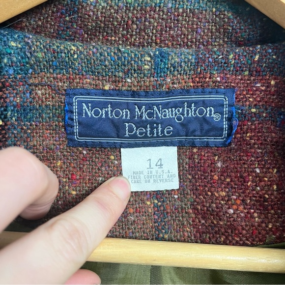 Norton McNaughton Vintage Wool Plaid Jacket - Picture 3 of 8